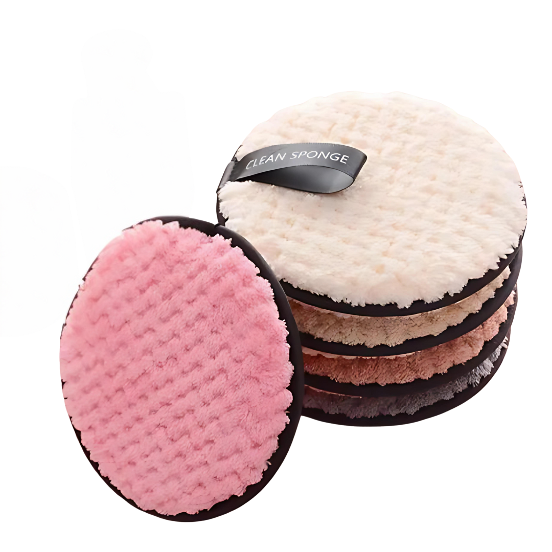 Make-up Remover Pads – Waschbare Mikrofaser Reinigungspads (4er Set)