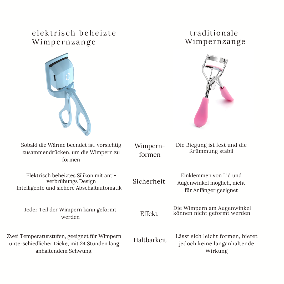 Elektrisch beheizte Wimpernzange